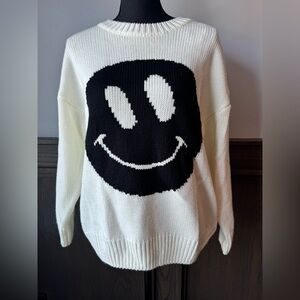 Urban Daizy Smiley Face Knit Sweater S\M